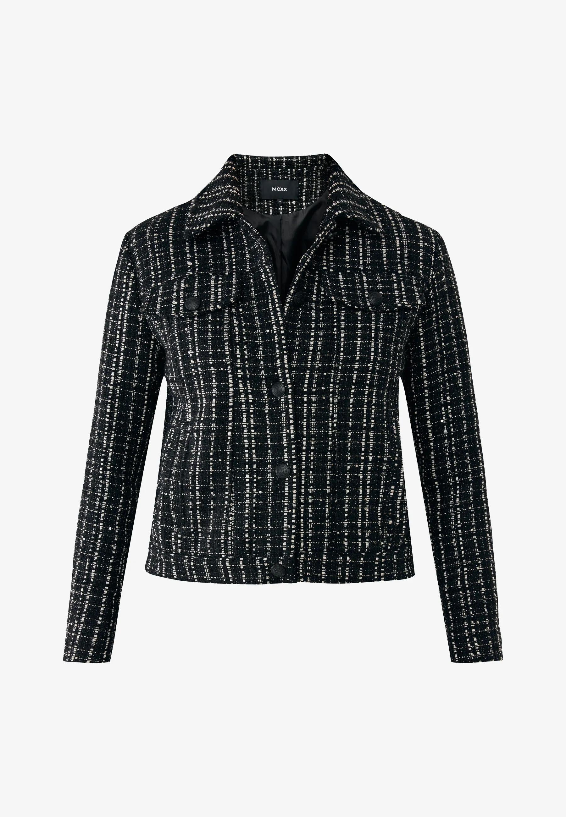 Sequins tweed Jacket - Black | Mexx.com