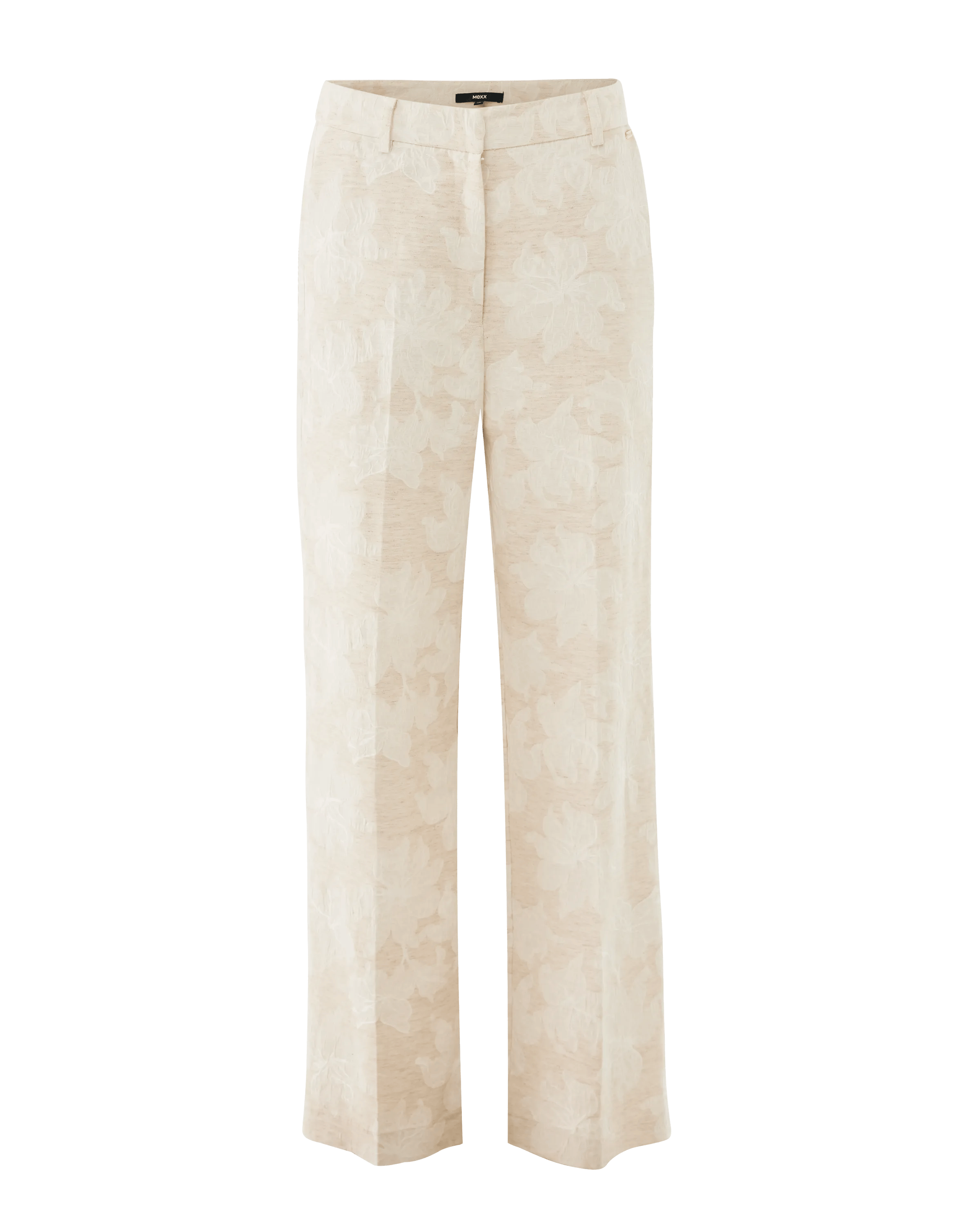 Flower jacquard pants straight leg - Light Sand | Mexx.com