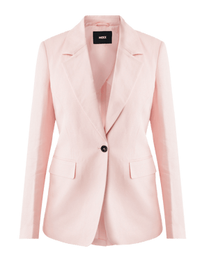 Linnen blazer - Lichtroze