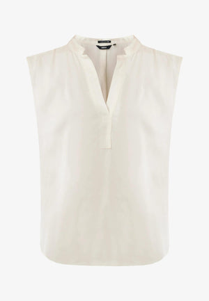 VIOLET Satin top - Creamy White