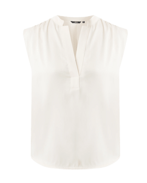 VIOLET Satinbluse – Off-White