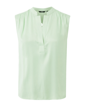 VIOLET Satijnen blouse - Lichtgroen