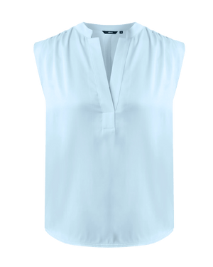 VIOLET Satijnen blouse - Fris Blauw