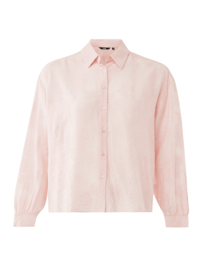 Boxy jacquard blouse - Light Pink