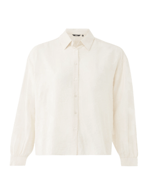 Boxy jacquard blouse - Off White