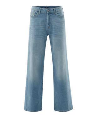 LYNN denim pants wide leg - Medium Blue