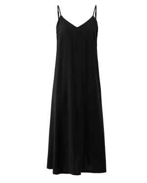 Hammered slip dress - Black