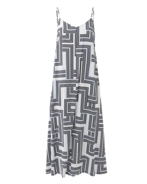 Geo print slip dress - Multicolor