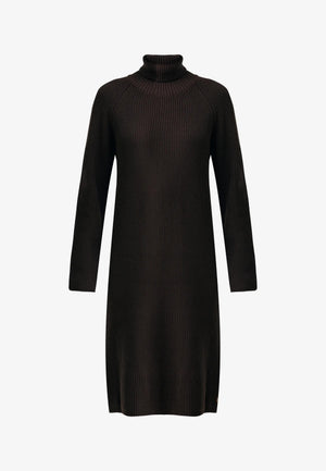 ORCHID Knitted dress - Dark Brown