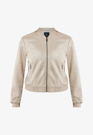 Shiny bomber - Cashmere Sand