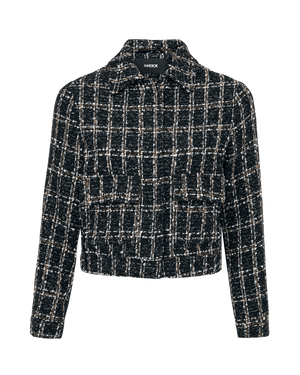 Tweed-Jacke – Schwarz