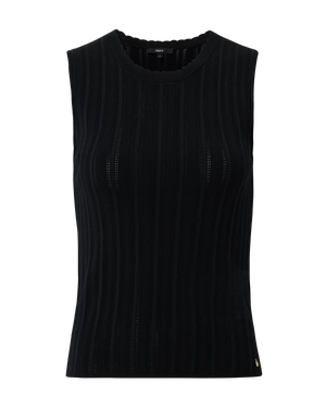 LILY Ajour top - Zwart