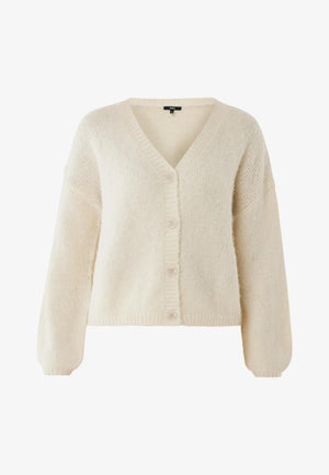 HAZEL V-Ausschnitt Strickjacke für Herren - Creme