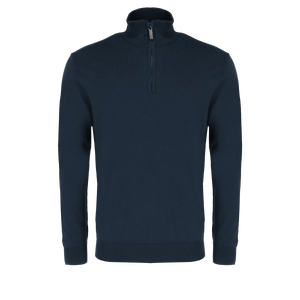 EVEREST Knitted half zip sweater - Blue
