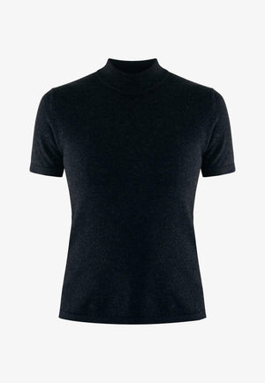 SILENE Cashmere gebreide top - Zwart