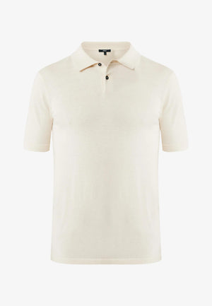 GIUSEPPE Premium knit polo - Warm White