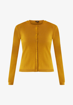 PEONY Strickjacke - Gelbbraun
