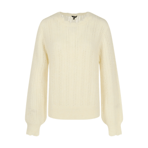 Ajour cable jumper - Cream