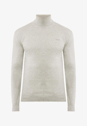 MERU knitted rollneck sweater - Light Grey Melee