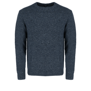 Nep yarn sweater - Denim Blue