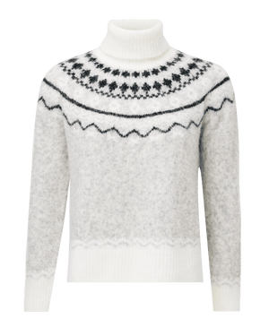 Nordischer Jacquard-Pullover - Mehrfarbig