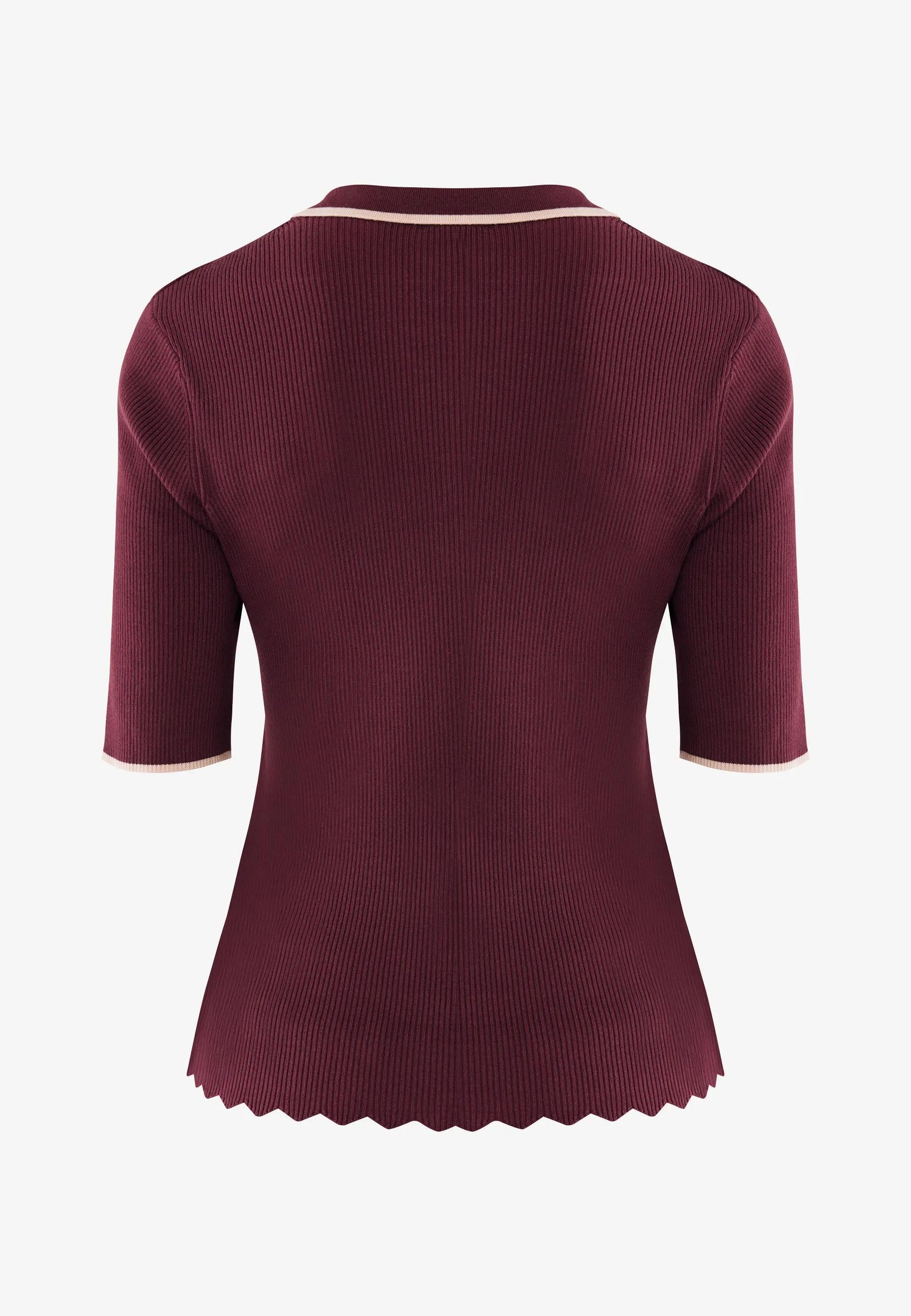 IVY Knit polo - Dark Red | Mexx.com