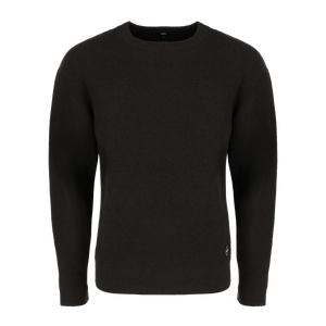 Ribbed chenille yarn sweater - Dark Brown