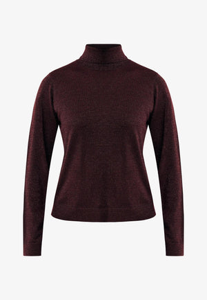 Feminine turtleneck - Dark Red