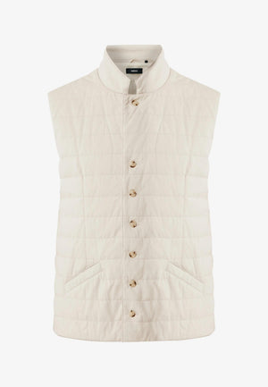 Light padded smart bodywarmer - Greyish Sand