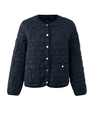 Quilted logo jacket - Midnight Blue