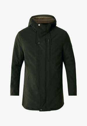 Gewatteerde parka met capuchon - Warm Groen