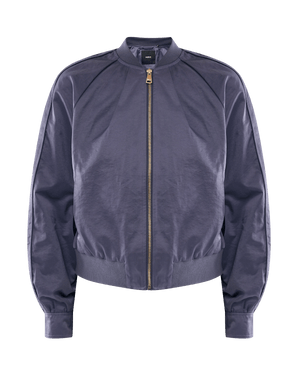 Cropped bomber - Mid Blue