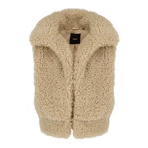 Kuscheliger Haar-Bodywarmer - Light Sand