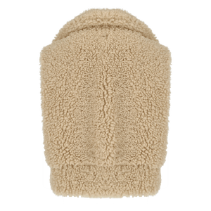 Knusse harige bodywarmer - Licht Zand