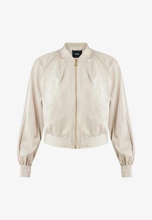 Cropped bomber - Taupe Sand