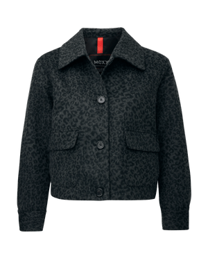 Boxy leopard jacket - Multicolor