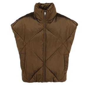 Oversized bodywarmer - Brown