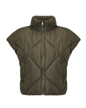Oversized bodywarmer - Olive
