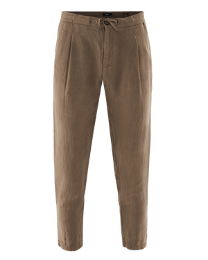 Linen pants - Mid Brown