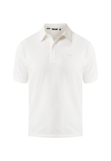KEVIN Basic single jersey polo slim fit - Off White