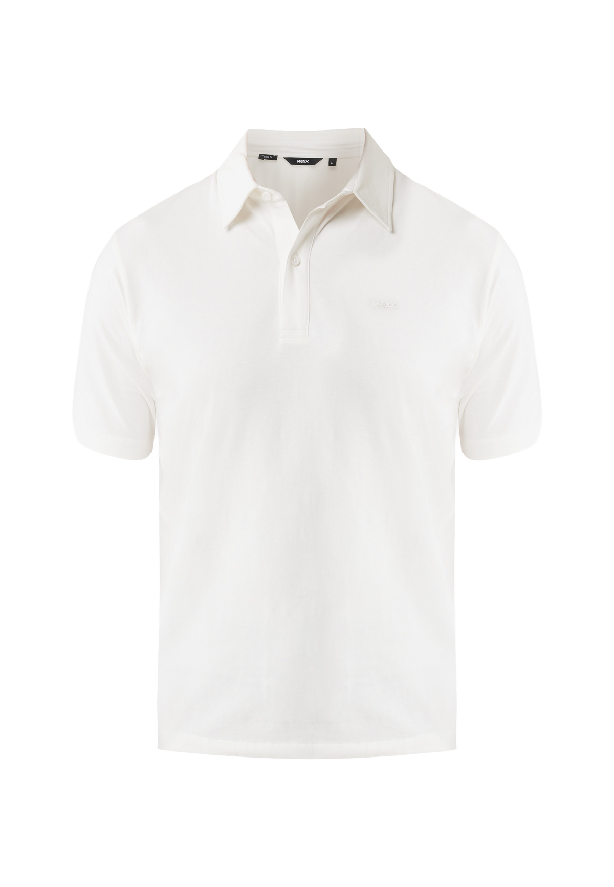 KEVIN Basic single jersey polo slim fit - Off White
