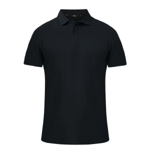 KEVIN Basic Single-Jersey Poloshirt Slim Fit - Schwarz