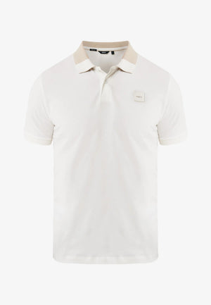 Colorblock poloshirt slim fit - Off-white