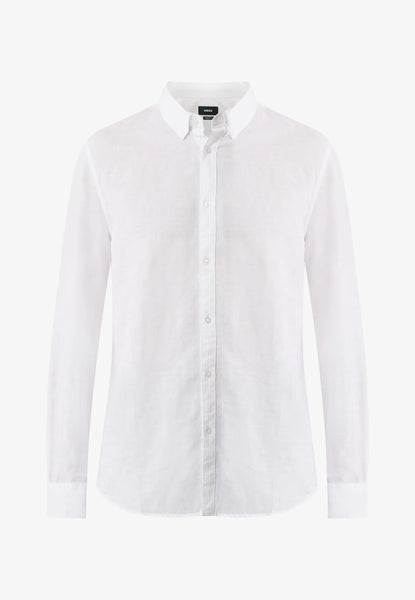 CALEB Basic linen shirt - White | Mexx.com
