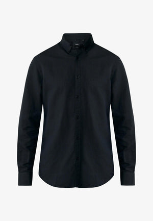 CALEB Basic linen shirt - Black