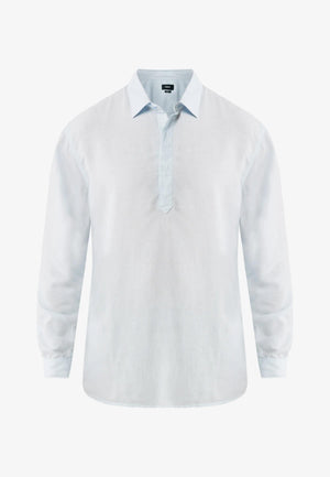 Henley shirt relaxed fit - Fresh Blue