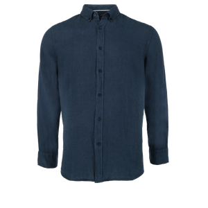 Linen shirt - Mid Navy
