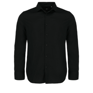 ANETO Easy iron shirt - Black