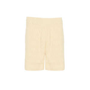 Gehaakte short - Licht Zand