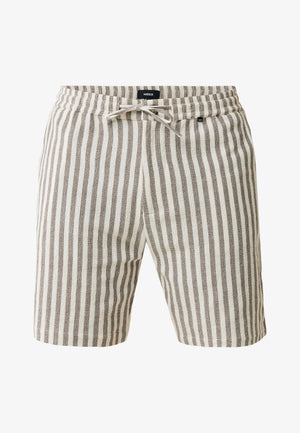 Gestreifte Shorts – Herb Green